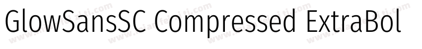 GlowSansSC Compressed ExtraBoldotf字体转换